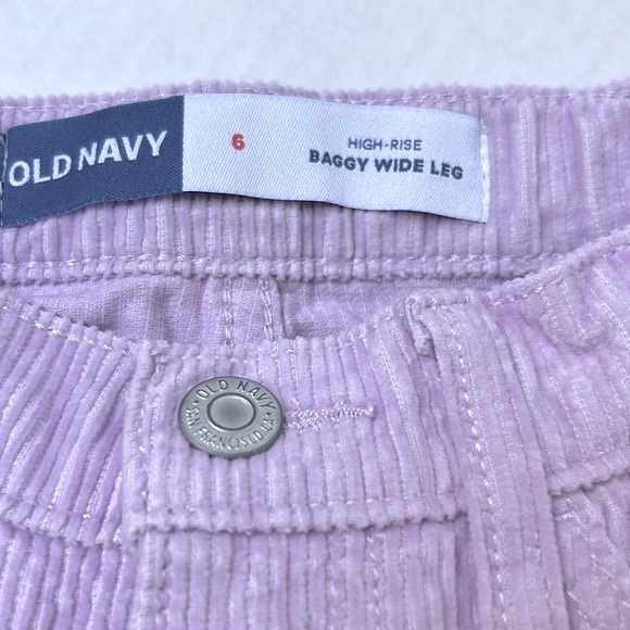 Old Navy Girls High-Waisted Baggy Wide-Leg Corduroy Pants Size 6 - Picture 4 of 12